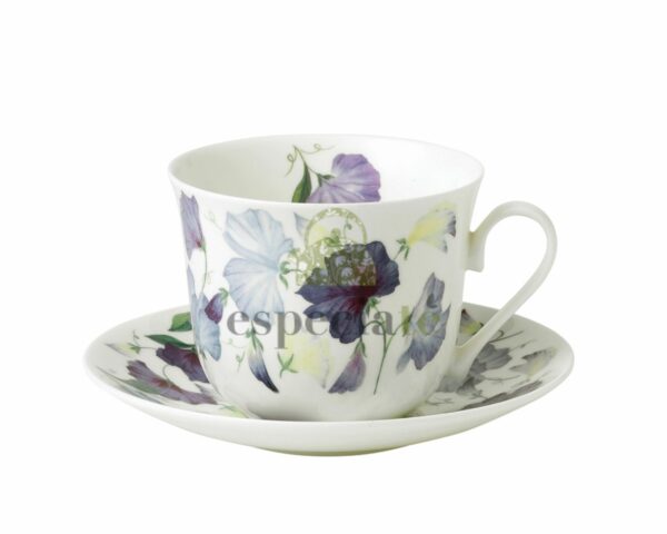 Taza y Plato de Desayuno Sweet Pea