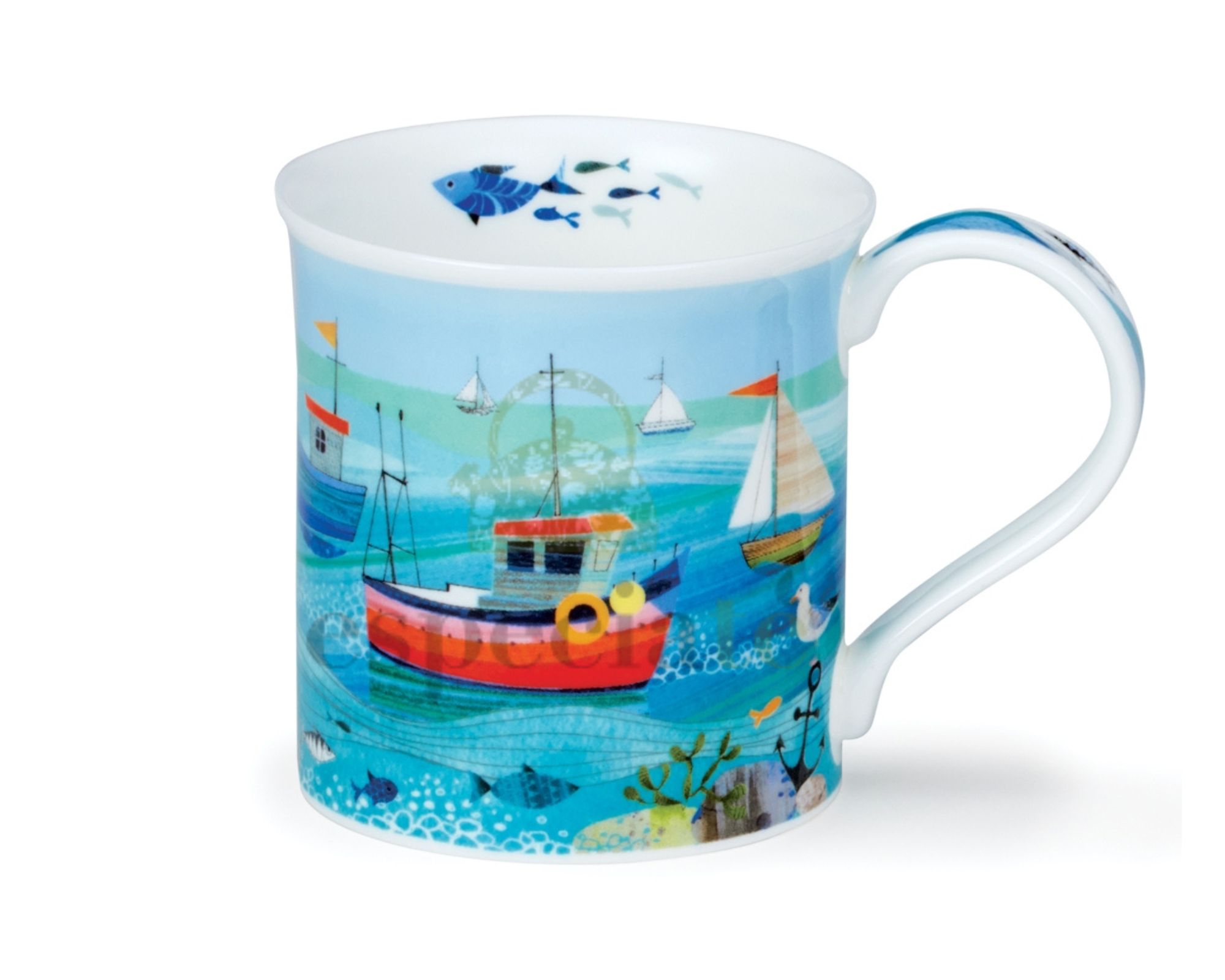 Taza Shore Life Fish Boat