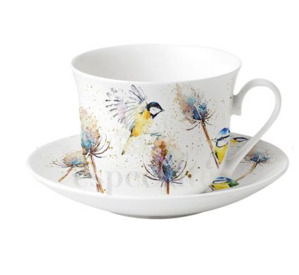 Taza y Plato de Desayuno Floración