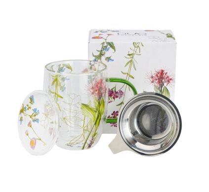 Taza Doble de Cristal Colors of Nature